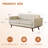 77" Square Arm Upholstered Contemporary Modern Sofa, 3-seat Sofa Couch For Living Room-1409348938