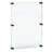 Floating Acrylic Wall Frame with Black Stand Off Caps: 30" x 40" Graphic Size, Overall Frame Size: 34" x 44"