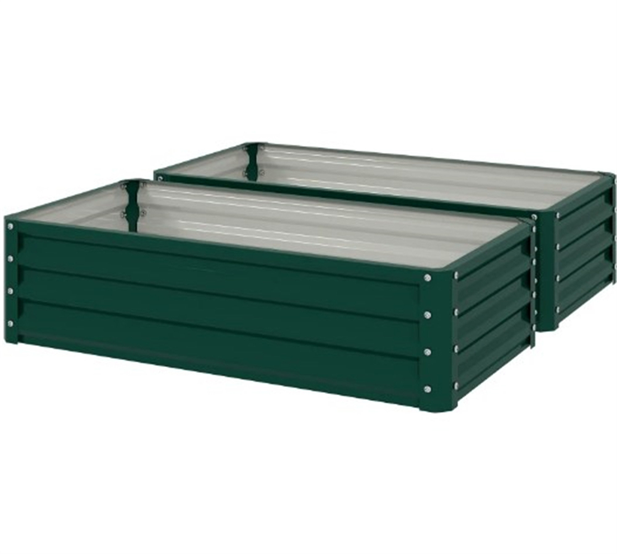Trent Austin Design® Metal Planter Box,Galvanized Raised Garden Bed,For ...