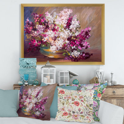 Bouquet de lilas nature morte - Peinture sur toile