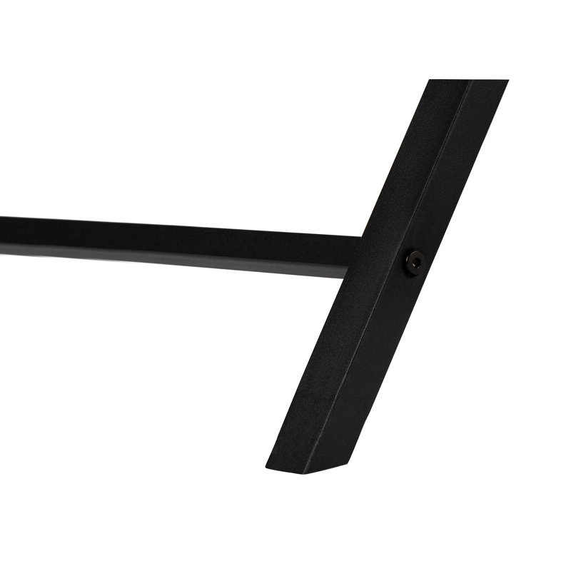 Contemporary L-Shape Computer Desk With Large White Laminate Top And Sturdy Black Metal Frame, Ideal For Home Office And Space Efficiency.