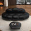 Canapé noir italien à design luxueux