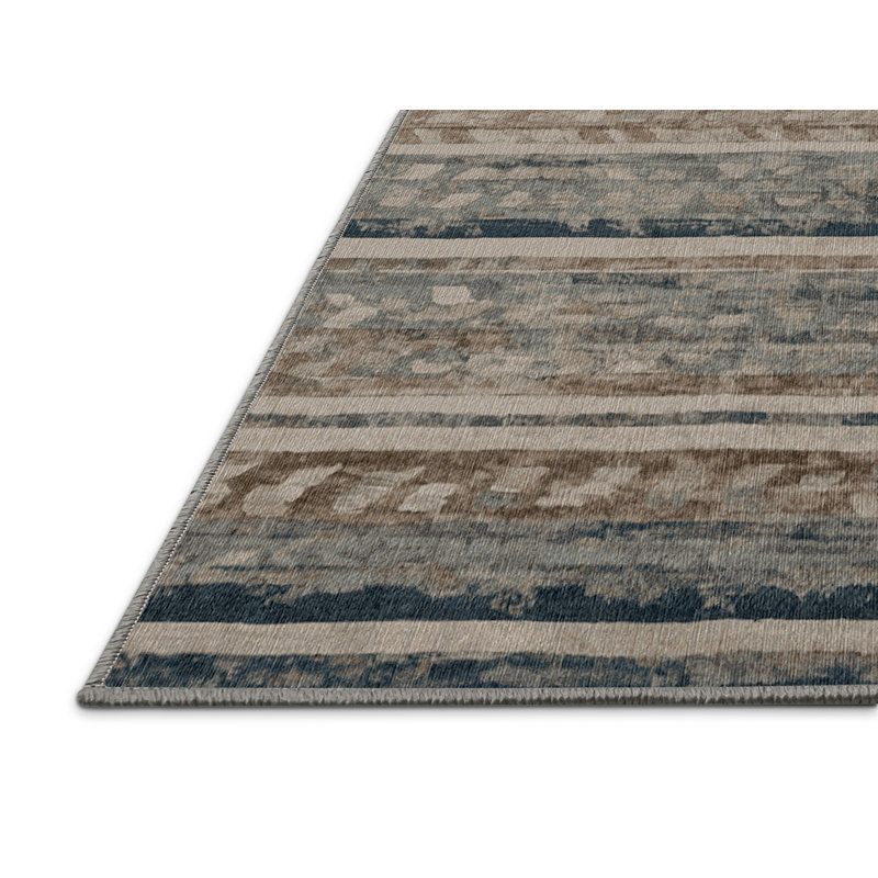 Tapis gris lavable à la machine, Rectangle 6 pi x 9 pi