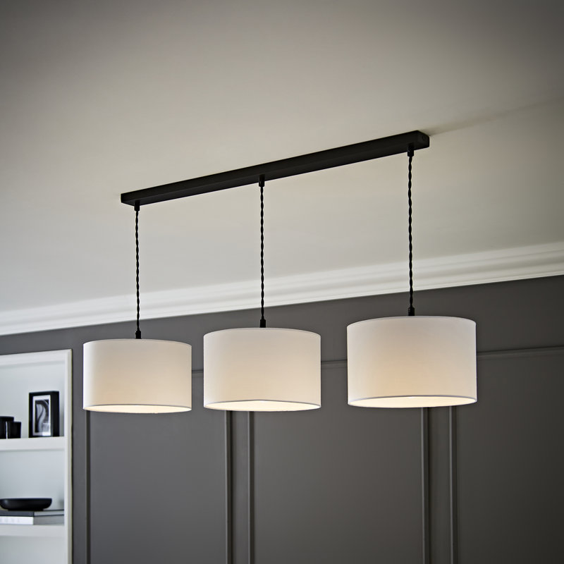 Albeiro 3 - Light Pendant, Matte Black, White