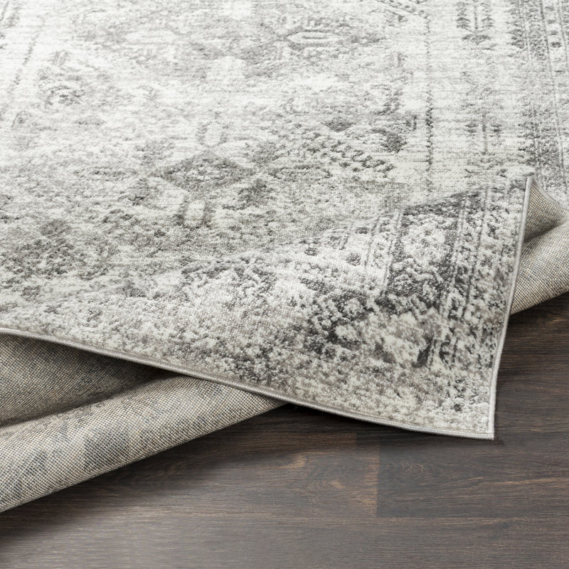 Tapis oriental Fitz, Tapis de couloir 2 pi 7 po x 7 pi 3 po, Charcoal