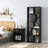 Asymmetrical Display Shelf & Bookcase, 5-Tier
