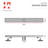 24" Linear Grid Shower Drain with Hair Strainer & Lifting Hook – Modern Stainless Steel Drain for Bathroom Showers-72269758