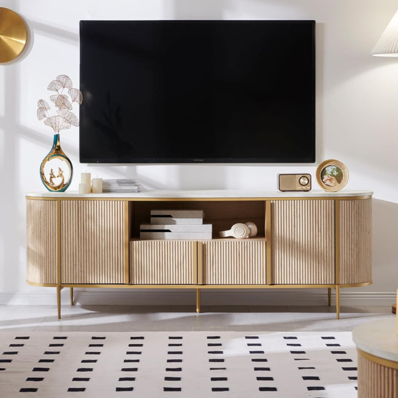 Rosevell 70"W TV Stand for TVs up to 78" - Modern Design