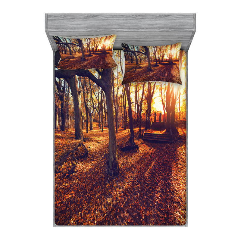 Microfiber Sheet Set, Queen Sheet Set with Fitted Sheet