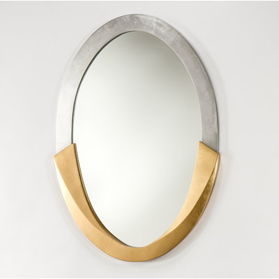 Metal Oval Wall Mirror