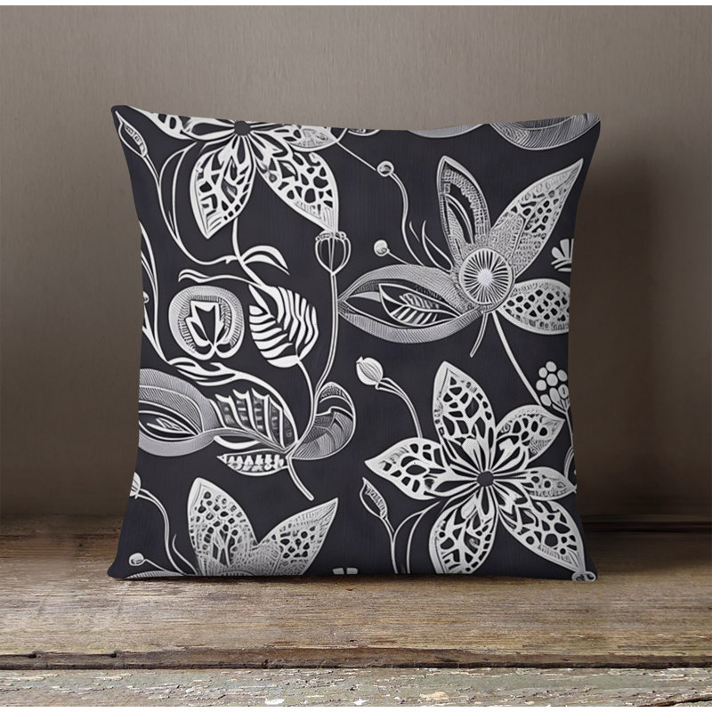 Throw Pillow, 16"H x 16"W, Pillow Cover Only - No Insert