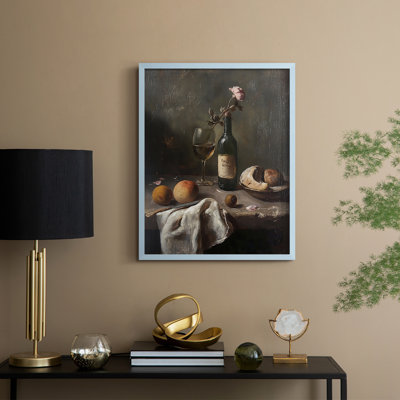Reproduction encadrée FLORAL Series DCCxxv - bois massif
