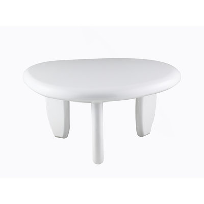 White High Gloss End Table