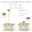 Luminaire suspendu moderne en cristal à lustre carré / rectangulaire Jennesa Jhase-1406205731-1406205734