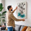 Bamboo in Mist Japandi - Wrapped Canvas-576868418-576868444