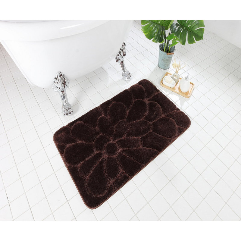 Cheadle Non-Slip Bath Rug, Brown