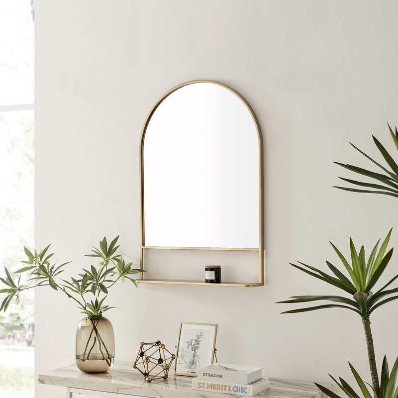 Miroir de maquillage / rasage Adilena, Or