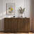 Modern Fluted Sideboard With Adjustable Shelves And Metal Handles-235850972