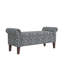 Banc de rangement avec accoudoirs roulés Wallen