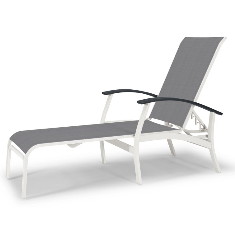 Askar Outdoor Rust-Resistant Metal Chaise Lounge