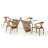 Avanicole Glass Top Dining Table