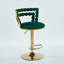 Ensemble de table de bar Modern Gold moderne avec 2 tabourets de bar réglables, table de pub ronde à motif de marbre pour le bar et la cuisine-1715447648