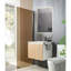 Single Bathroom Vanity with @Solid + Manufactured Top