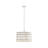 4-Light Glass Drum Shade Chandelier