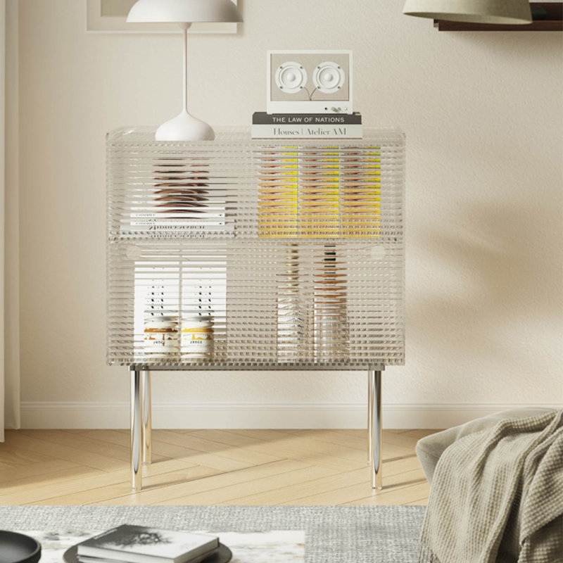 Armoire décorative minimaliste en acrylique transparent
