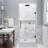 Kinkade 29.75" - 30.25" W x 72" H Frameless Hinged Shower Door-92829943