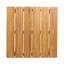Table d'appoint rustique en bois et plateau à lattes, 20 x 20 x 18,68 cm, table composée de lattes, 20 x 20 x 18,68 cm