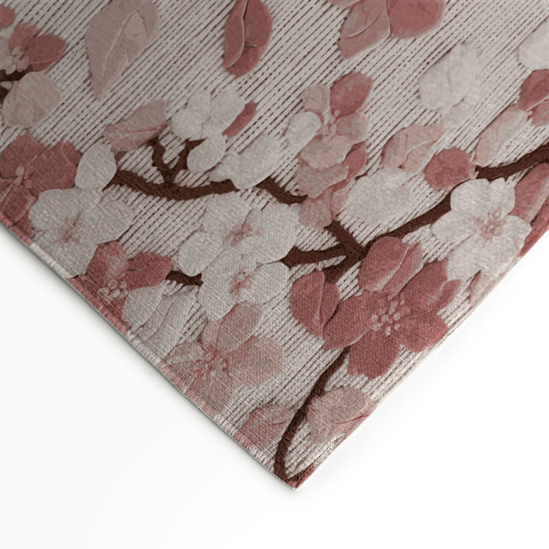 Tapis d'intérieur et d'extérieur gris Botanical, Rectangulaire 3 pi x 5 pi