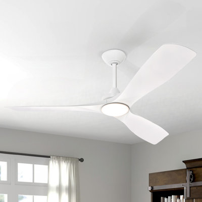 42'' White Ceiling Fan with LED lights with Remote APP