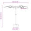 Double-Head Garden Parasol 316x240 cm-1454721459