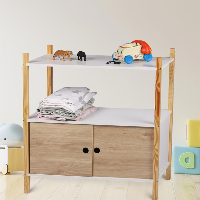 Jorawar 76.5cm H X 70cm W Toy Storage Kids Bookcase