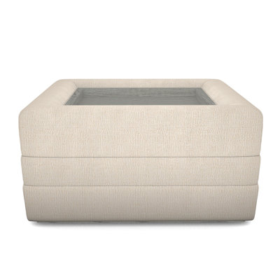 Boyden Ottoman with Wood Tray