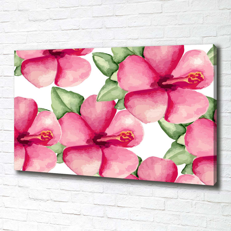 Tropical flowers 1 Piece Wall Art on Canvas