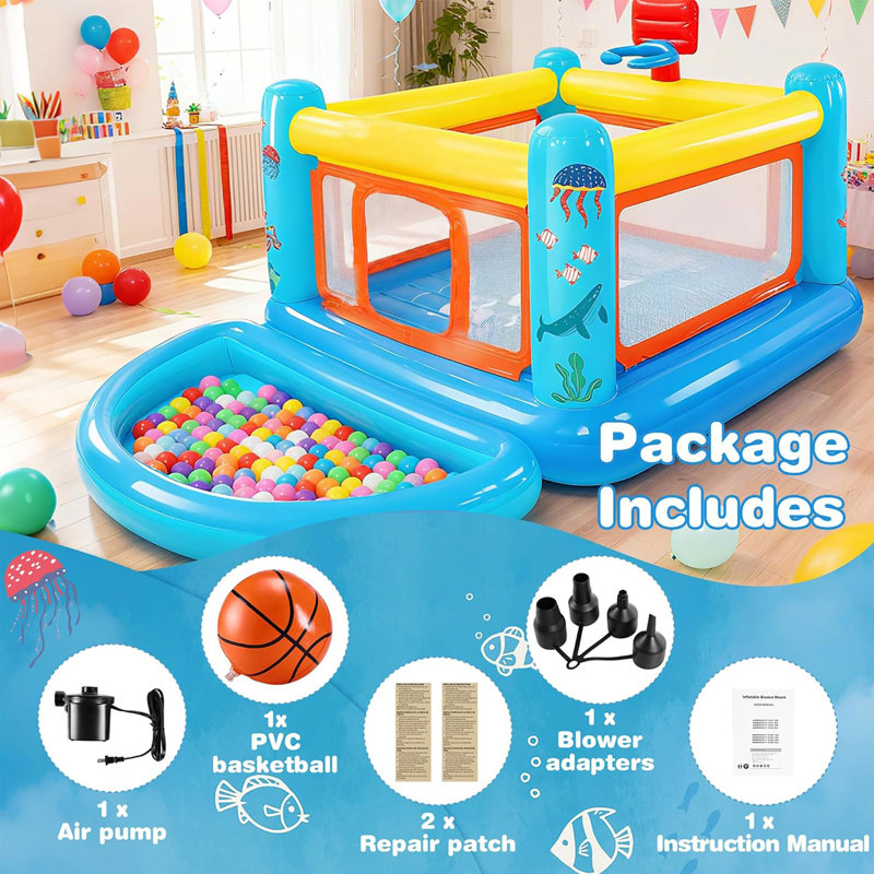 Jeu gonflable pour enfants 5,58 pi x 8,83 pi Adam
