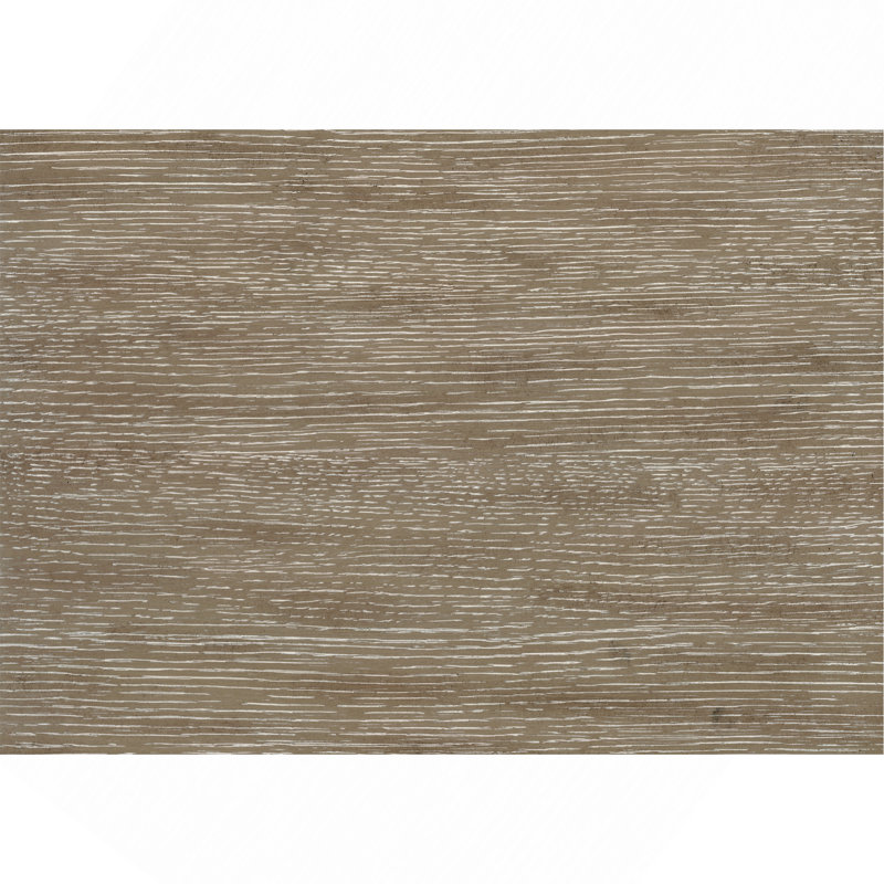 Ensemble de table de salle à manger 7 pièces de style traditionnel avec rallonge et 6 chaises d'appoint en bois au fini gris brunâtre