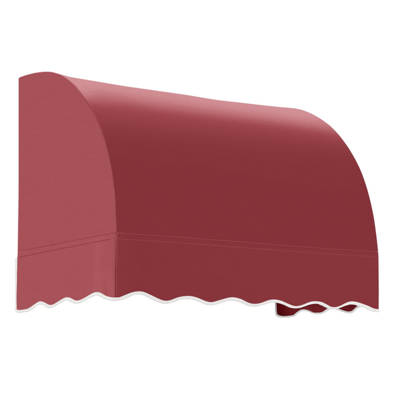 Awntech Savannah Acrylic Fabric Fixed Awning, Navy, 31" H x 124.5" W x 24" D