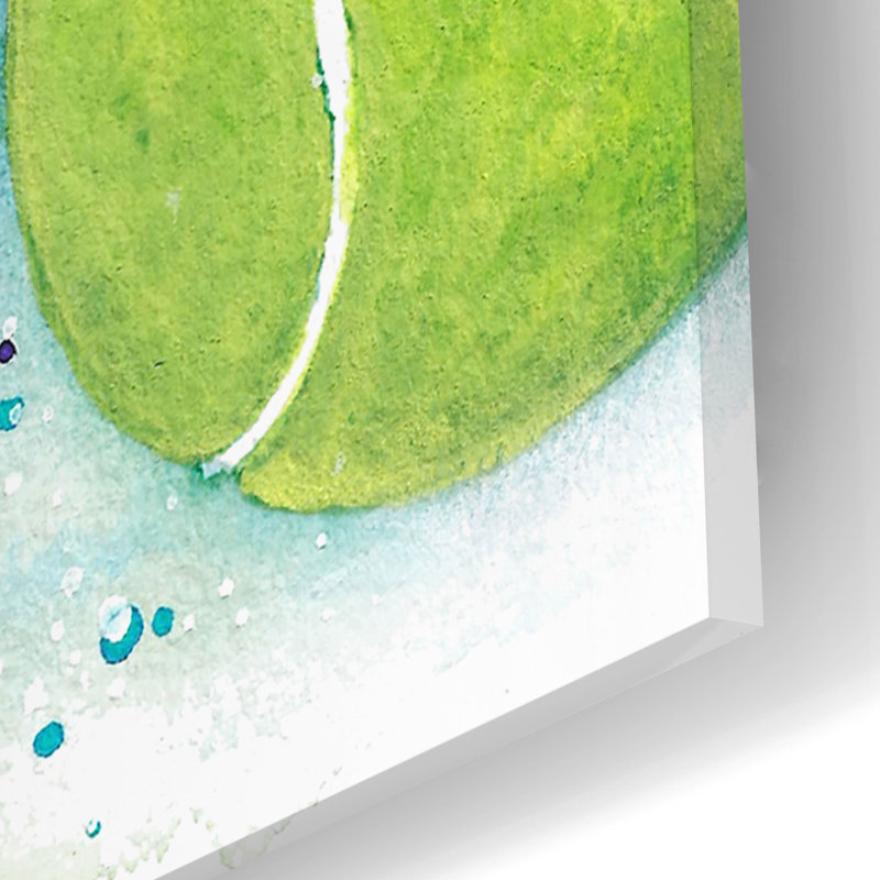 Art mural en verre Latitude Run «Ball Is Life Black Lab Puppy» par Lindsay Kivi, H 24 po x l 16 po x P 0,2 cm