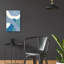  «Retro Abstract 6 Blue Green» par Danhui Nai, art mural en verre acrylique, 24 po x 36 po-1209791045