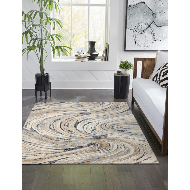 Abidemi Wool Area Rug, Rectangle 7'6" x 9'6"