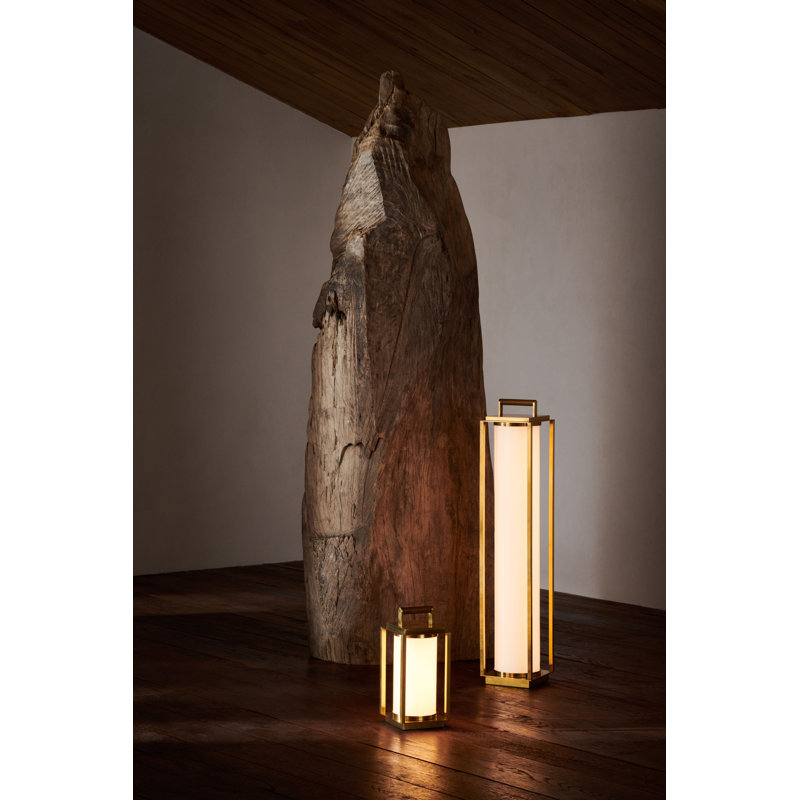 Northport LED Table Lamp, Natural Brass