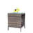 Outdoor Patio Furniture 1 Coffee Table With Clear Tempered Glass-1426782435