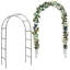 Arche de jardin en métal 7 pi 8 po x l 4 pi 5 po, vert foncé-823132110