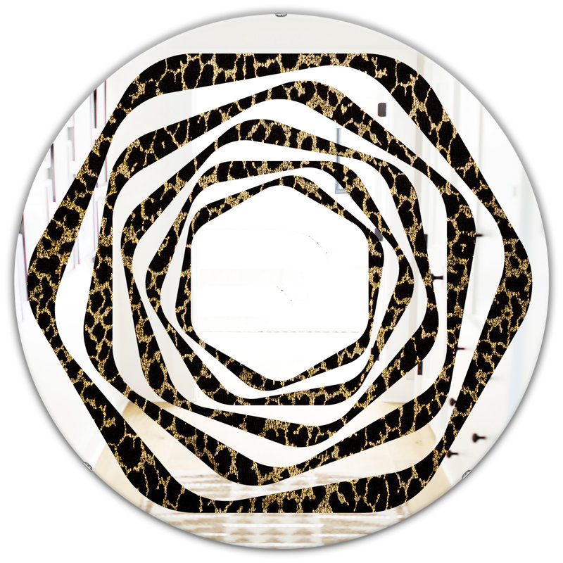 Miroir mural Whirl, H 23,6 po x l 23,6 po