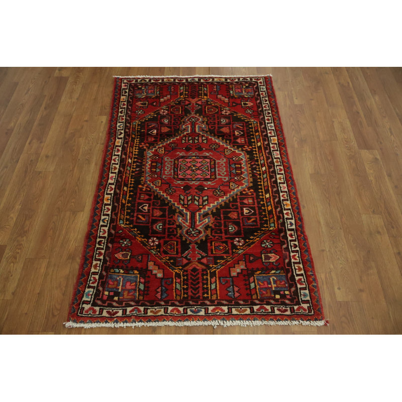Tapis traditionnel d'inspiration rétro 3 x 4