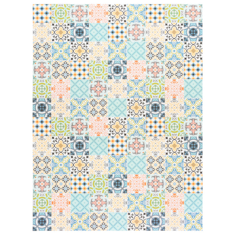 Water Resistant Non-Skid Kitchen Mat, Rectangle 4'11" x 6'7"
