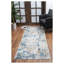 Tapis en polyester à motif abstrait beige Elegance - 5 pi 3 po x 7 pi 3 po - Tapis antitaches